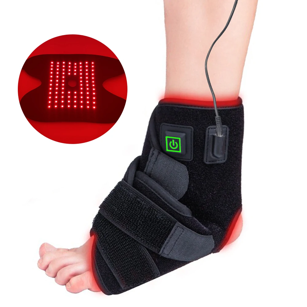 

Home Use 15W DC5V 660nm 850nm Wearable Foot Ankle Red Light Therapy for Pain Relief Swelling Physical Therapy Device
