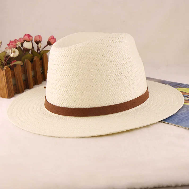 Fine Papyrus Hand-knitted Hat New Hand-knitted Fine Papyrus Fedora Hat Men's Hat
