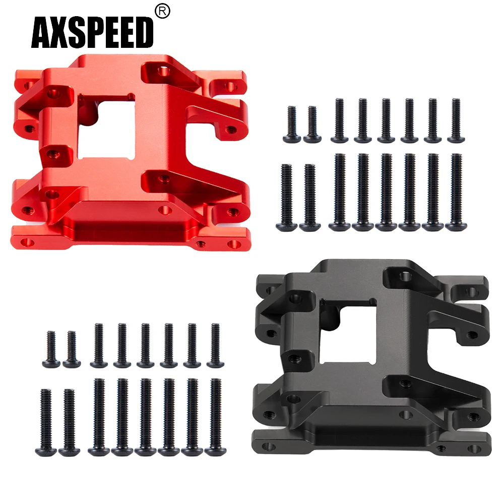 AXSPEED Aluminum Alloy Gearbox Transmission Chassis Protection Skid Plate for TRX-4M Bronco Defender 1/18 RC Car Truck Model