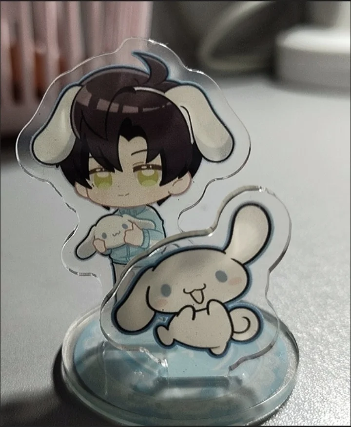 Sanrio × Love and Deepspace Desk Plate Models Cinnamoroll Kuromi My Melody Xavier Zayne Rafayel ralayo Sylus Caleb Stand Model