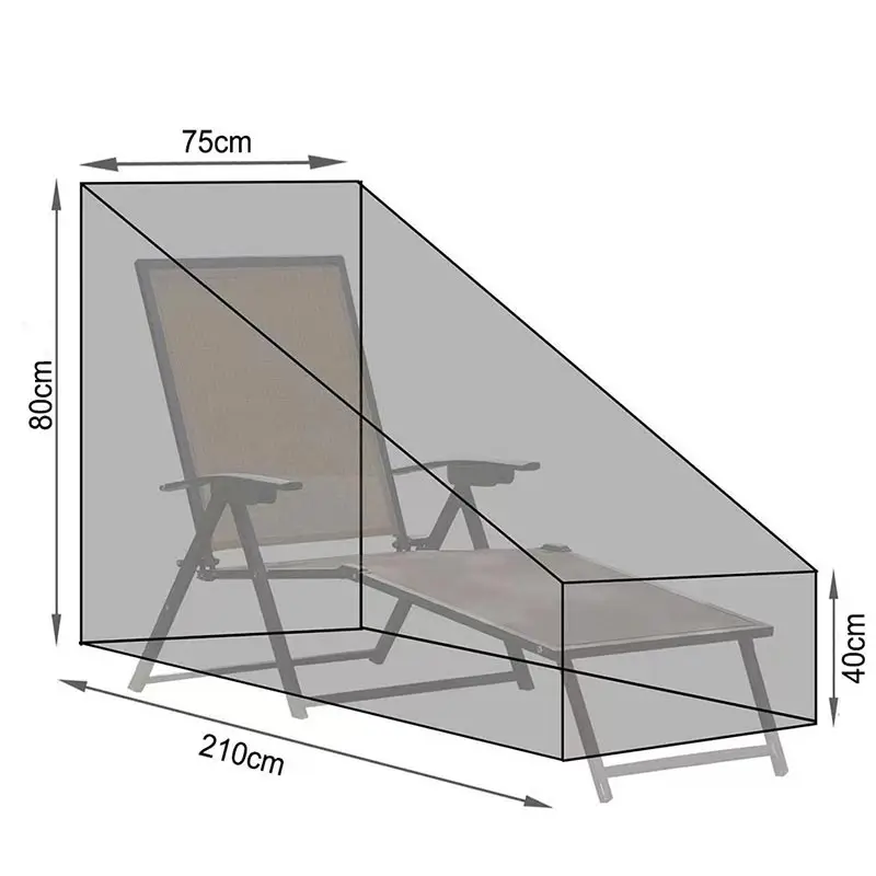 210D Oxford Cloth Lounge Chair Cover,Balcony Outdoor Waterproof Lounge Chair Cover,Garden Furniture Cover,Beach Chair Cover,