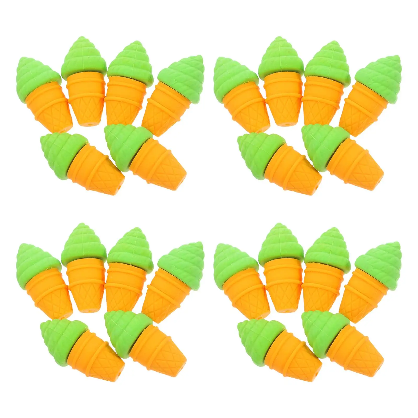 

30 Pcs Cream Erasers Cute Shaped Summer Prizes Material School Cute Erasers For Girls Rewards Learning Supplies
