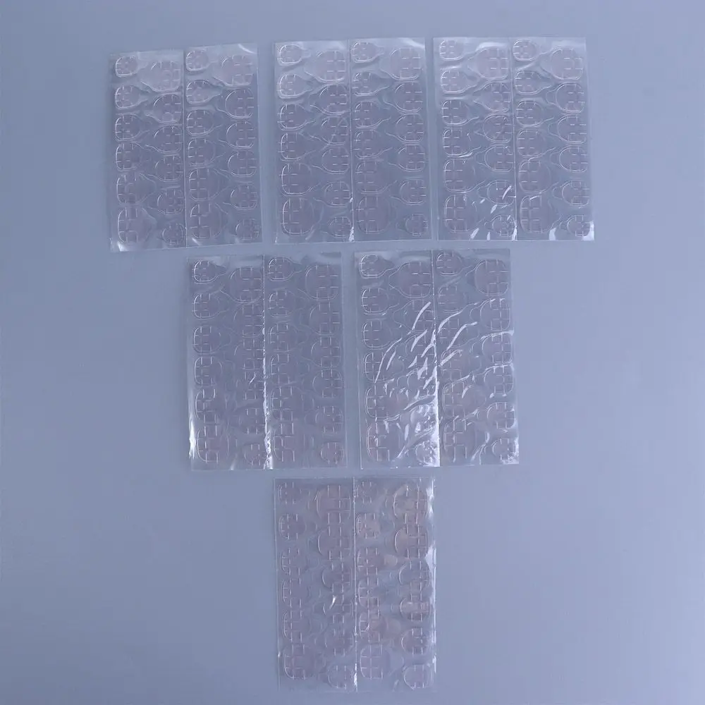 Women Girls UV Gel Double Sided Manicure Tool Wearable Nail Glue Stickers Fake Nail Glue Jelly Glue Nail Adhesive Tabs