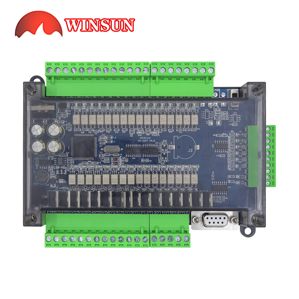 Imagem -03 - Plc Placa de Controle Industrial Fx3u 32mt Rtu Compatível com Fx1n Fx2n Relé Saída Transistor Fx3u32mt 32mr