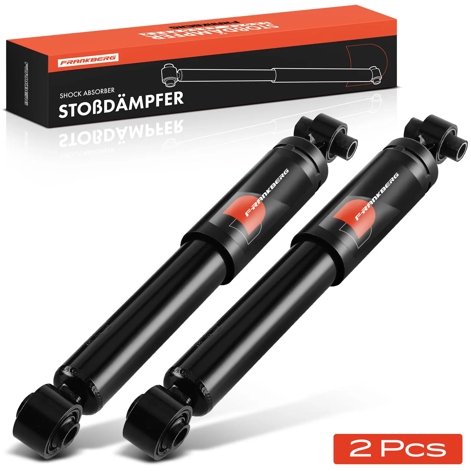 Frankberg 2x schokdemper achteras voor Citroën Berlingo Multispace Peugeot Partner Tepee Bj vanaf 2008 349155 5206RN 5206RP