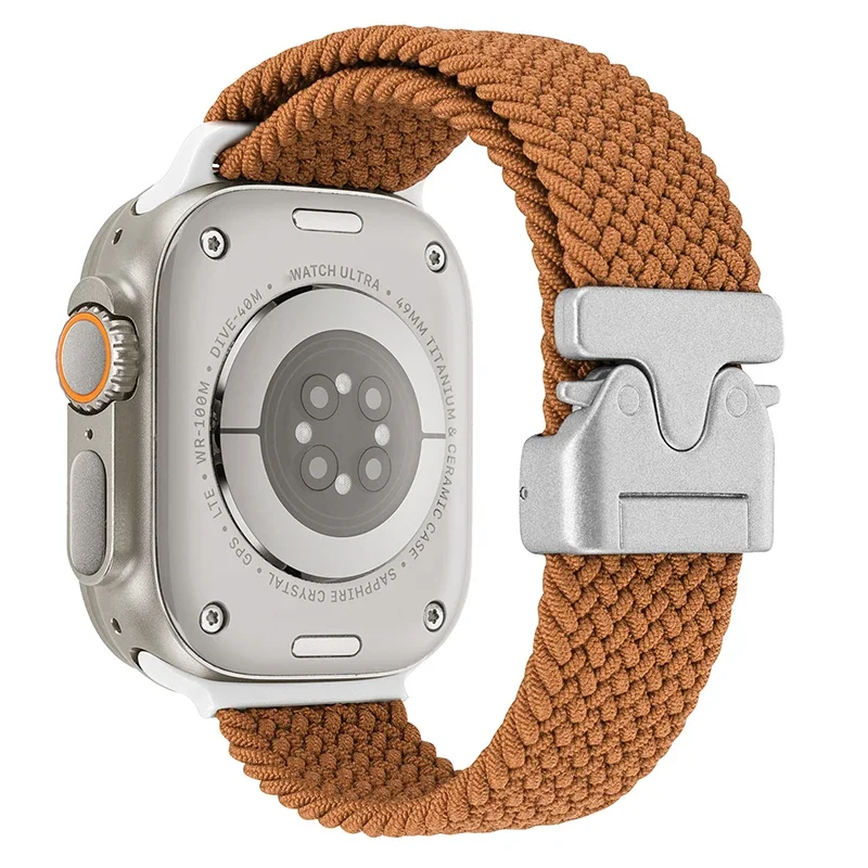 Parachute gevlochten band voor Apple horlogeband 46 mm 44 mm 45 mm 42 mm 41 mm 40 mm Ultra 2 49 mm voor iwatch Series 10 9 SE 8 7 6 5 4 riem