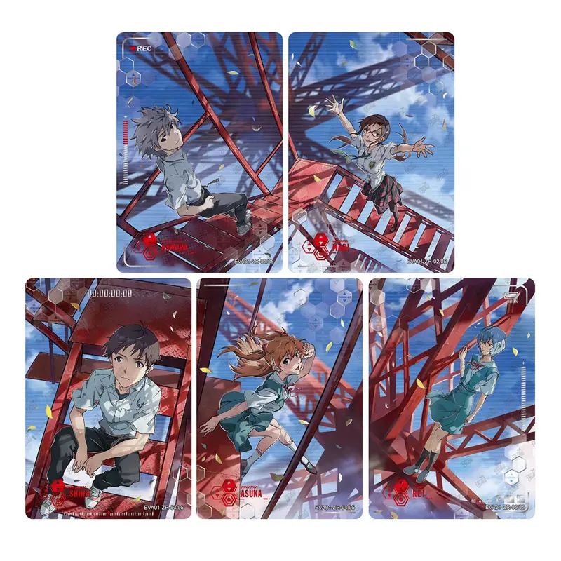 KAYOU Neon Genesis Evangelion Series 1 PR/BR/XR/CR/ZR/FR/UR/AR/ST/SSR/SR/R/N بطاقة تجميع المبتدئين الكلاسيكية الأصلية