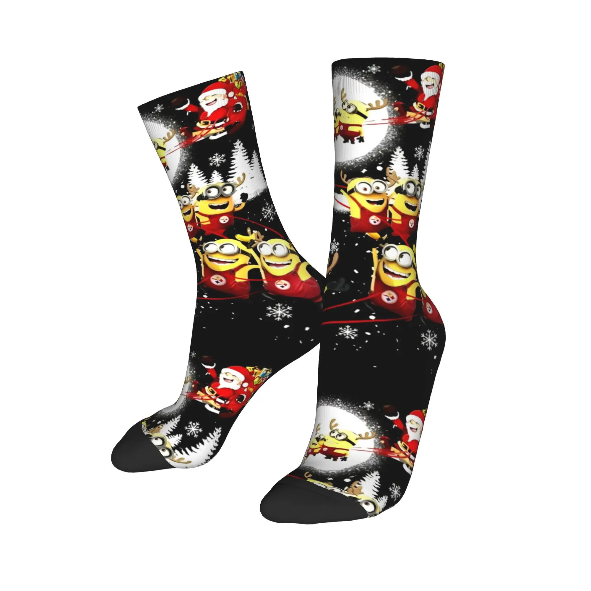 

Despicable Me Minions Socks Men Women Polyester Funny Merry Christmas Socks Spring Summer Autumn Winter Middle Tube Socks Gifts