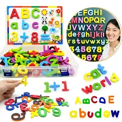 Cute Fridge Magnets Stickers for Kids Children 26 Letter Number Symbol Refrigerator Early Educational Magnet Stickers Home Decor