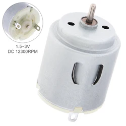 R260 DC Motor 3.0V 12300RPM Toy Motor Dumper Micromotor Electric Small Toy Motor  for DIY Toy Model and Household Appliances
