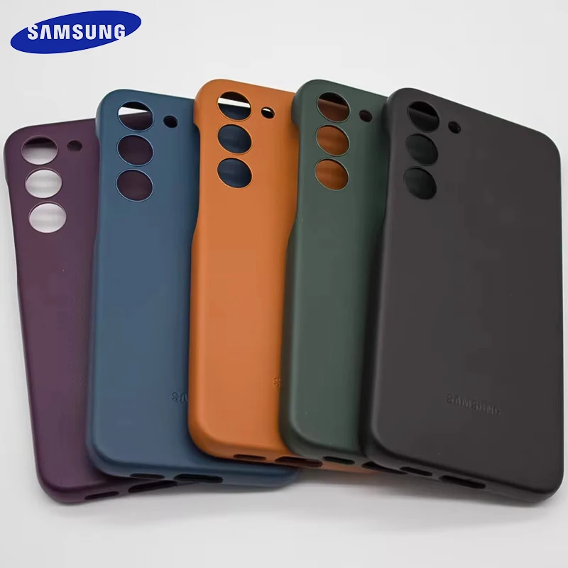 Samsung Galaxy S23 Plus High Quality Leather Phone Case Soft Premium Business Leather Full Protective Back Cover For s23+ s23p