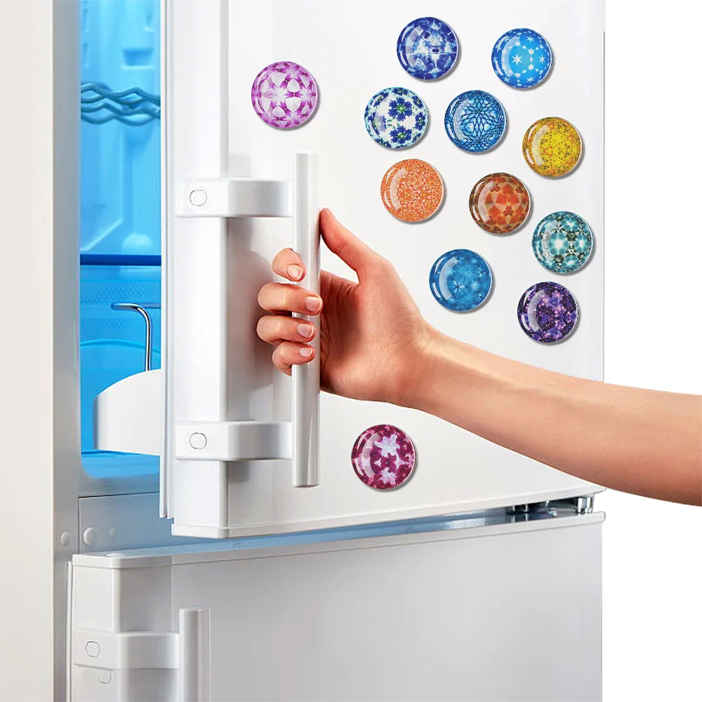 

Kaleidoscope Refrigerator Magnet Kitchen Refrigerator Decoration Notebook Adsorption Home Good Item