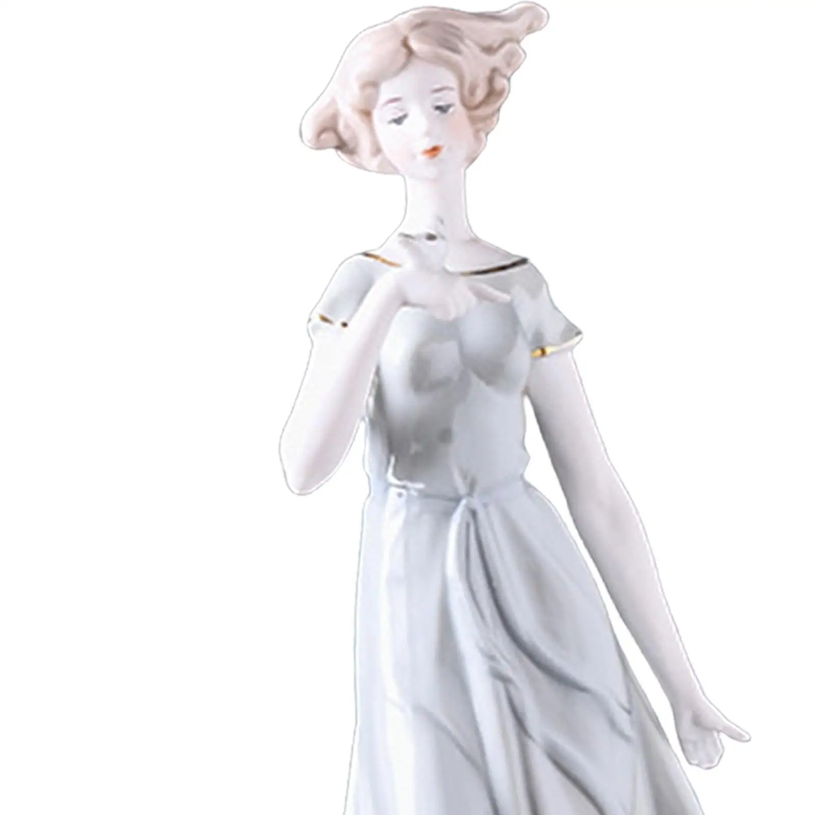 Фарфоровая Женская Коллекционная керамическая статуэтка для камина, стола, входа, кабинета, гостиной, подарок на день рождения