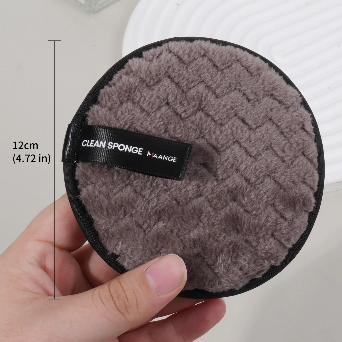 MAANGE 3PCS Makeup Remover Pads Reusable Cotton Pads Soft Microfiber Facial Towel Makeup Cleaning Wipes Skincare Cosmetic Tools