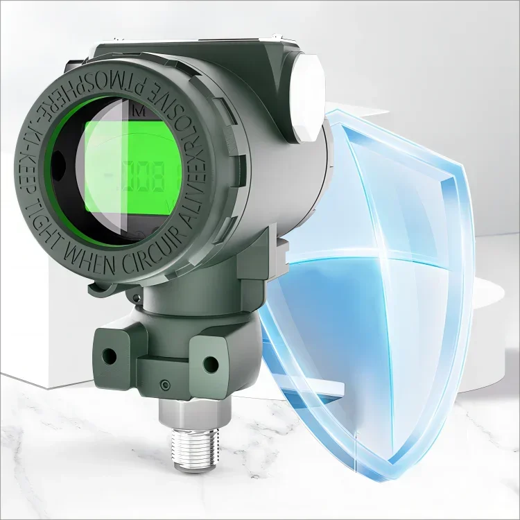 Transmissor de pressão Hart à prova de explosão, inteligente, intrinsecamente seguro com display LCD