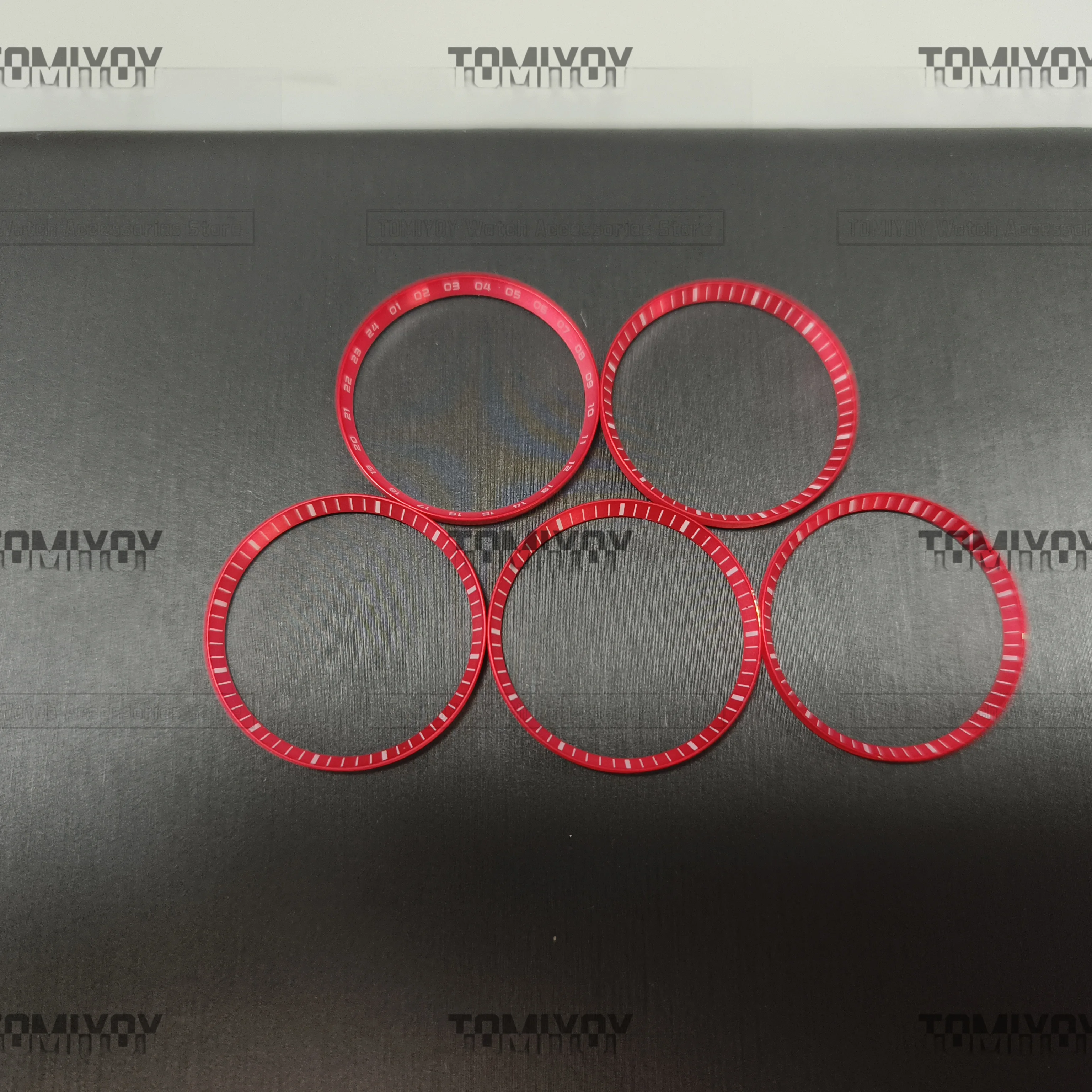 Mod-Anillo de reloj SKX007 de 30,5x27,5mm, accesorio compatible con Seiko SKX007 SRPD Dive NH35 NH36, carcasa de reloj, reemplaza el anillo interior duro