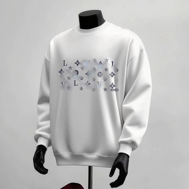 Sweat à capuche à col rond pour hommes et couples, nouveau Style tendance, tout nouveau haut ample et en peluche, automne et hiver 2025-2026