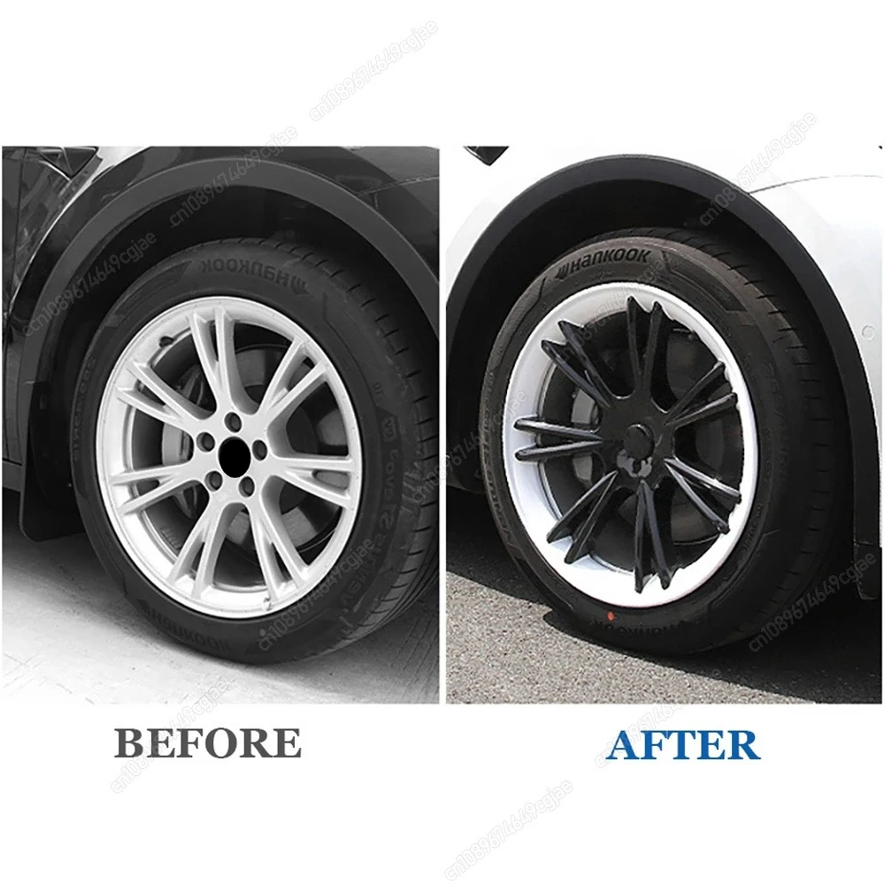 4PCS For Tesla Model Y Wheel Caps 2020-2024 Hub Cap Performance Automobile Replacemen Hubcaps 19 Inch Full Rim Cover Accessories