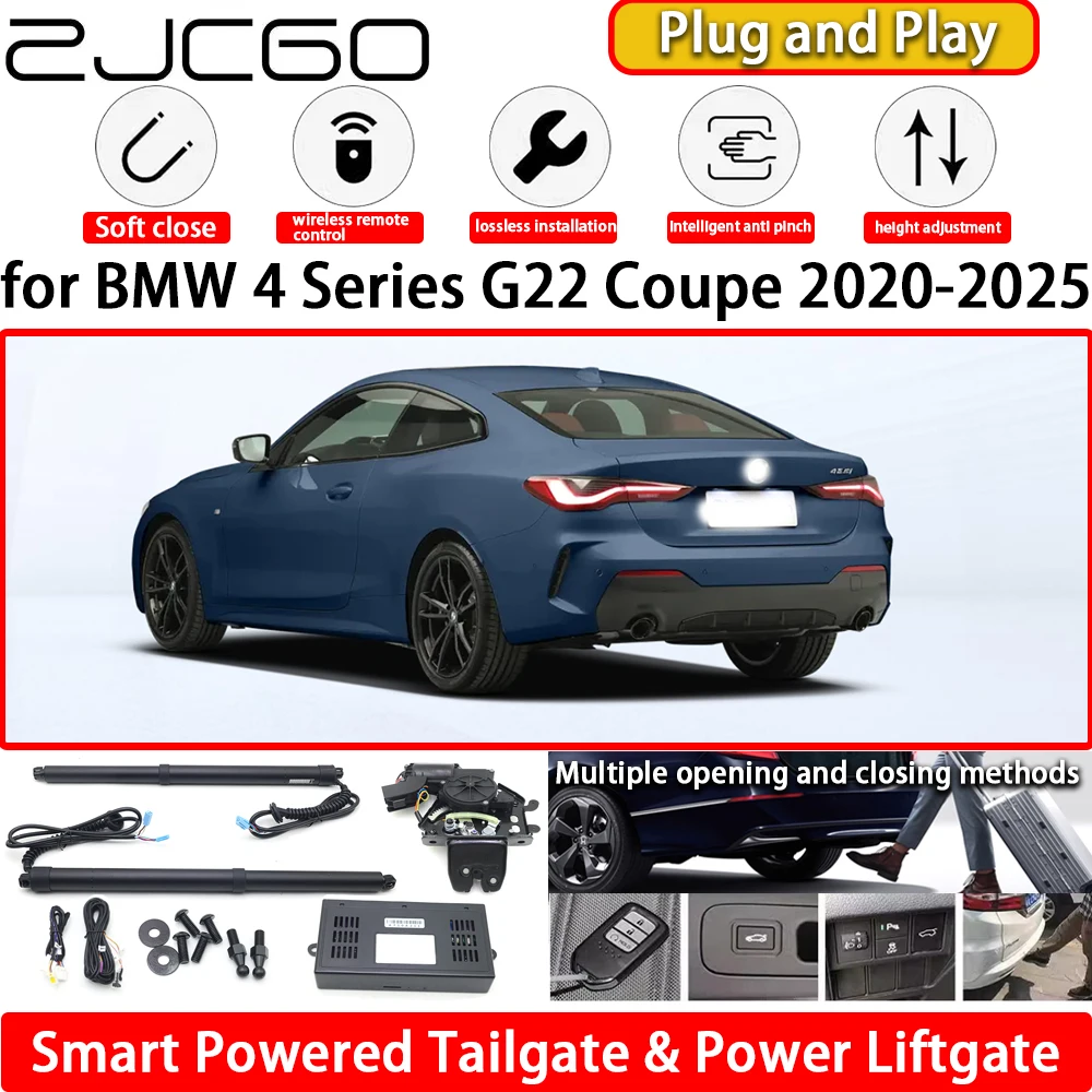 

ZJCGO for BMW 4 Series G22 Coupe 2020-2025 OEM Automatic Electric Powered Tailgate Power Liftgate Tail Gate Lift Kit System