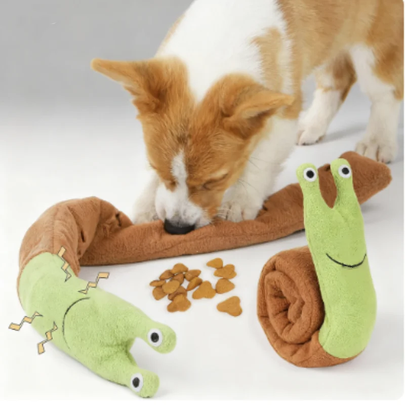 Schneckenförmige Haustier-Spielzeuge für Hunde und Katzen Geruchsspielzeug Futter-Versteckmatte Trainings-Puzzle Interaktives Schnüffelspiel Haustierzubehör