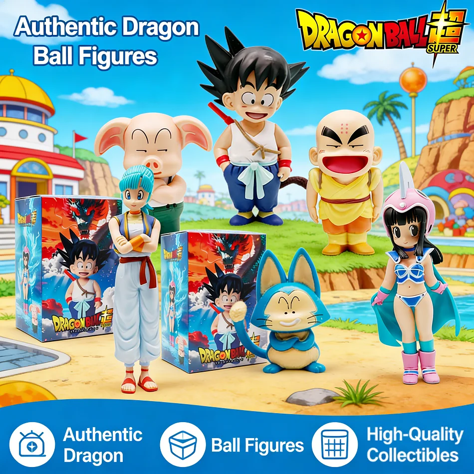 

Dragon Ball Z Anime Figure Childhood Son Goku Vegeta Super Saiyan Action Figure krillin/Bulma/Chichi Figurine Model Toys Gifts