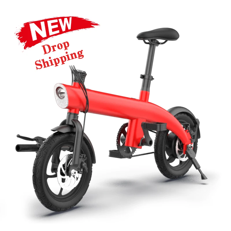 Us Warehouse Dropshipping H1 Speed 25Km/H adult bici elettrica pieghevole 250w 1 piece folding lightweight electric bike