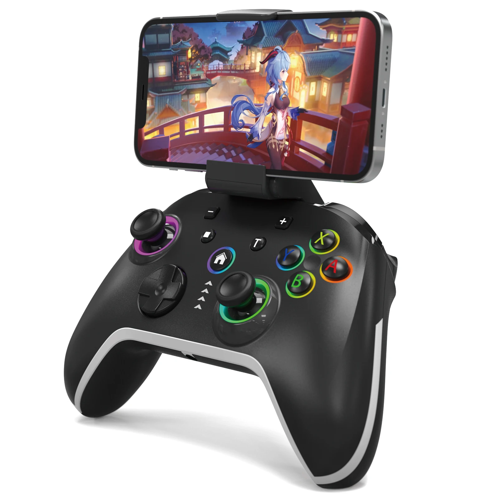 

Wireless Gaming Controller with Phone Clip for Nintendo Swith/Lite/OLED/iOS/Android/Phone, Wired PC Gamepad, Swith Pro Control