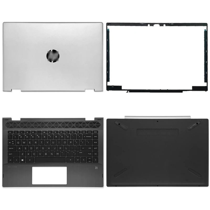 

New cover for hp pavilion x360 14-cd 14m-cd TNP-W131 14-cd005ns lcd screen front bezel/top/handrest top/bottom case/touchpad