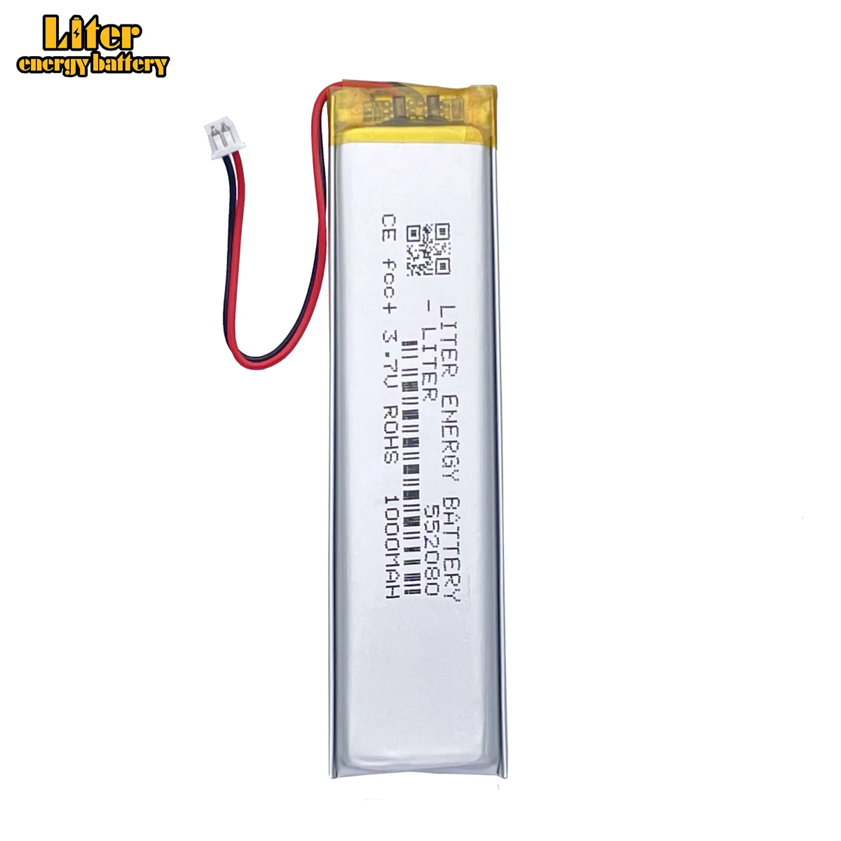 3.7V Rechargeable Polymer Strip Shaped Built-In 552080 1000mah High Capacity Lithium Battery For Mp4 Mp5 Toy