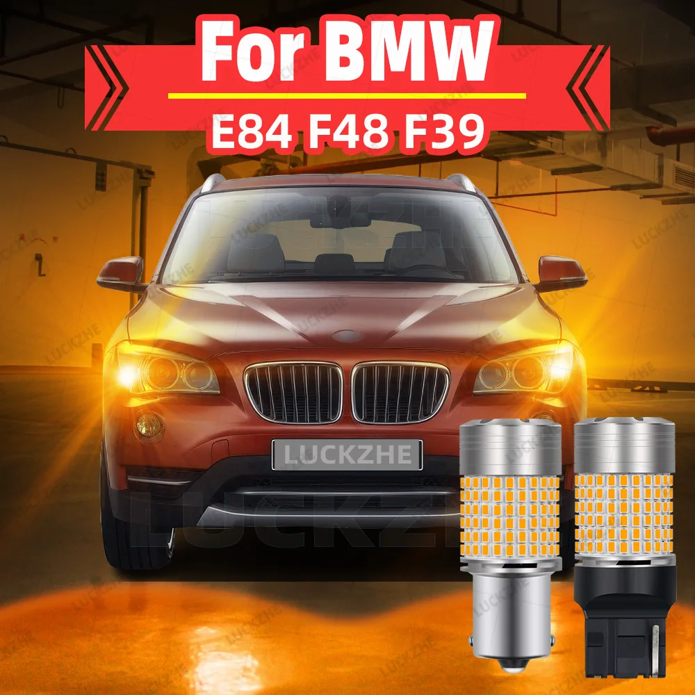 

LED Front Rear Turn Signal Lights For BMW X1 E84 F48 X2 F39 Accessories Yellow Indicator Lamp Blinker Bulb 2009-2023 2015 2016