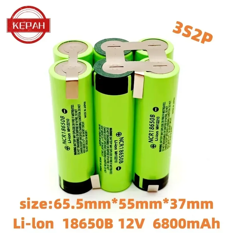 Wkrętak elektryczny akumulator Li-lon, wiertarka elektryczna 1 s3p 3 s2p 4 s1p 5 s1p 6 s1p 3400mAh ~ 6800mAh, 18650B, 3.7V ~ 25.2V