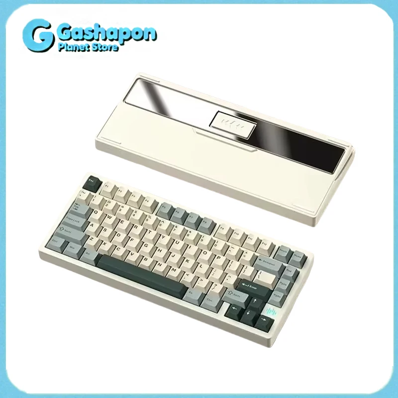 

PMO WAVE75 Mechanical Keyboard RGB Wireless 3Mode USB 2.4G Bluetooth Customizable Gaming CNC Aluminum Keyboard for Office Gift