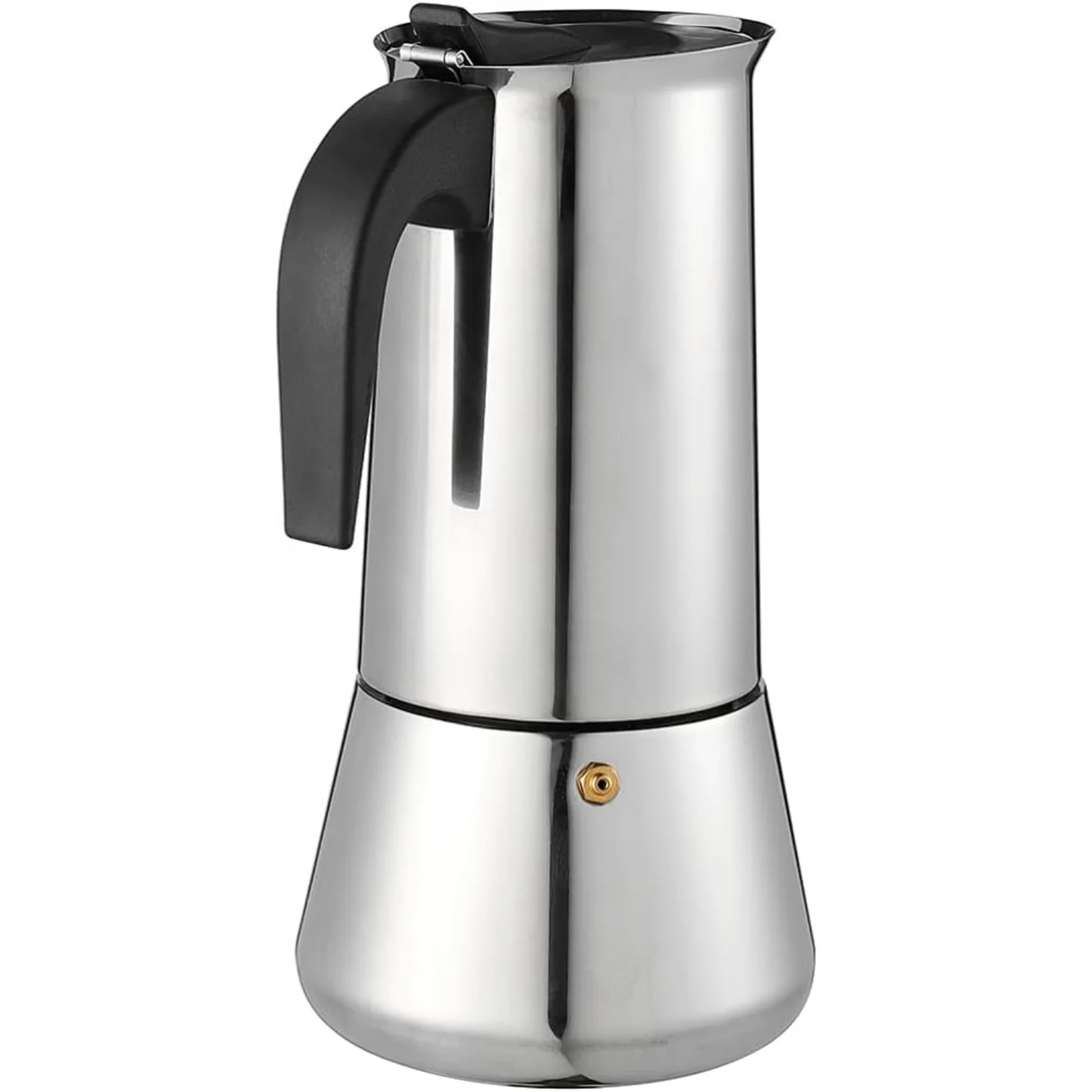 

1 шт., горшок из нержавеющей стали, чайник из нержавеющей стали, кофеварка для эспрессо, индукционный горшок, прочный чайник для кофе, горячие и холодные напитки Co