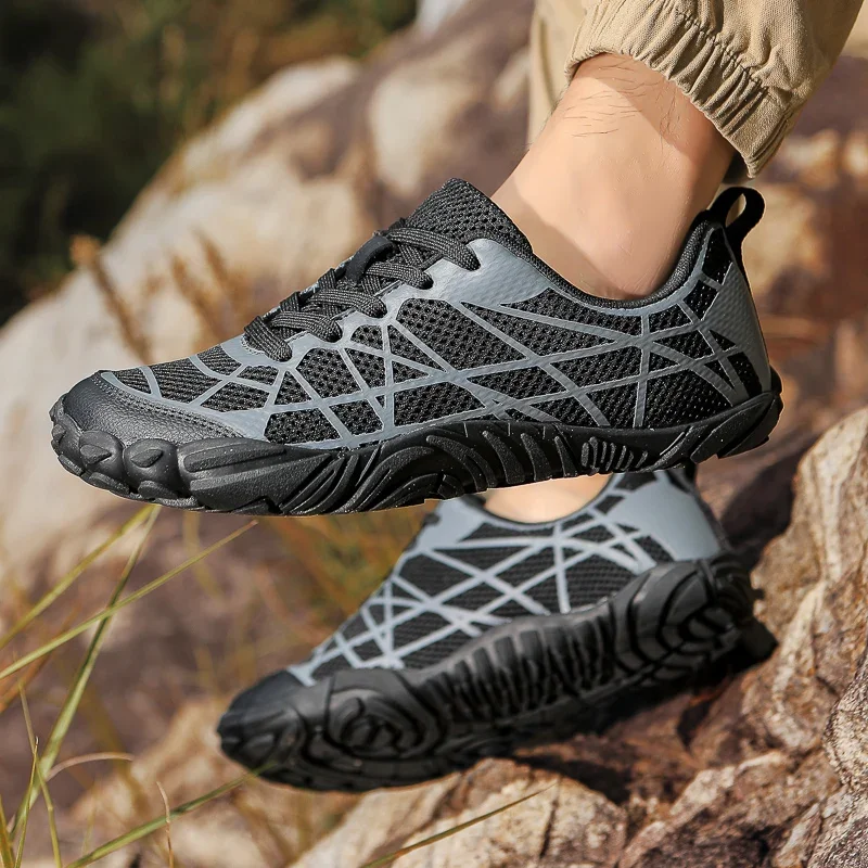 New Unisex Wider Shoes Men's Wide Minimalist Barefoot Shoes Brand Flats Soft Zero Drop Sole Wider Toe Sneakes For Men Mesh Shoes