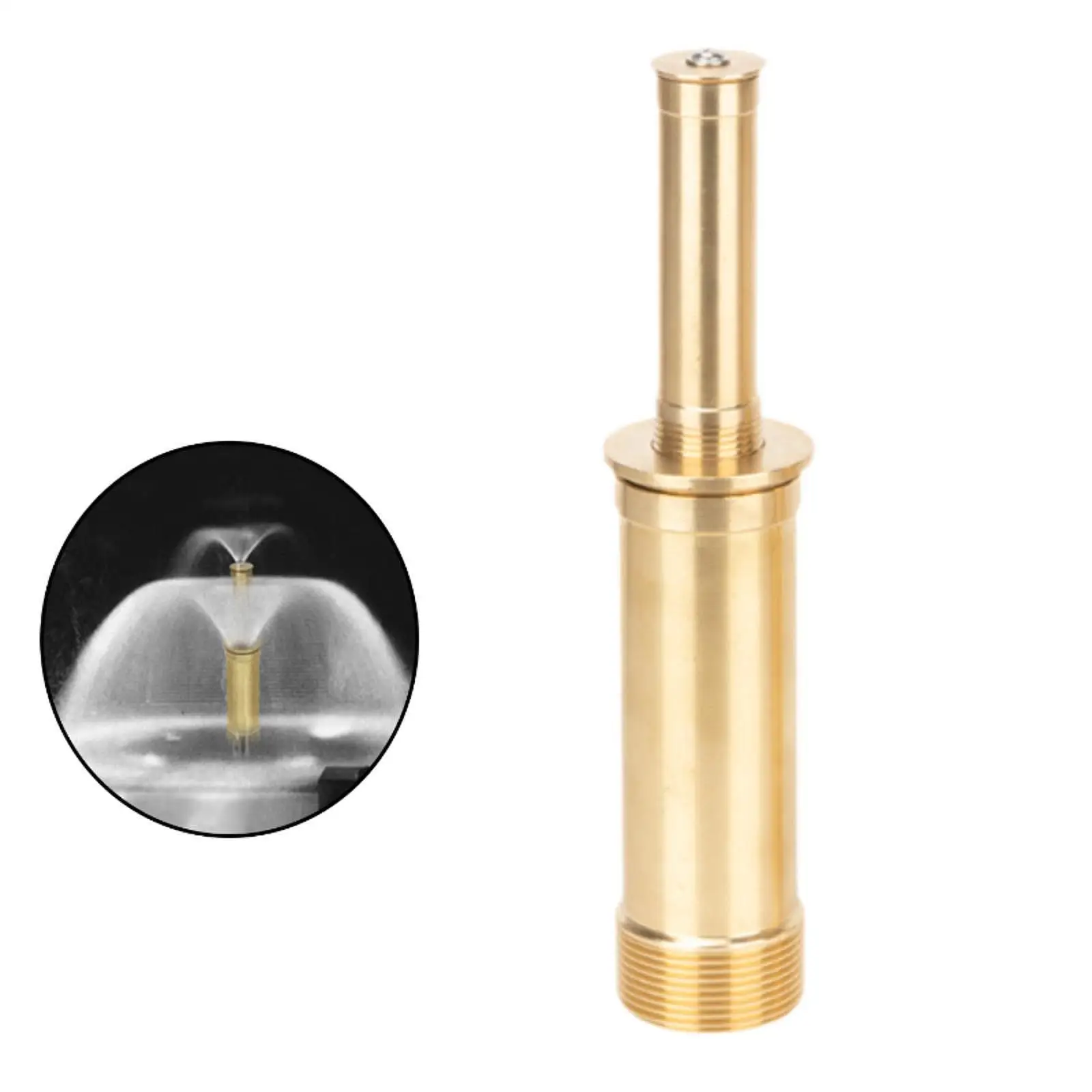 Jet Column Nozzle Pond Spitter Double Layer Creative Brass Nozzle for Parks