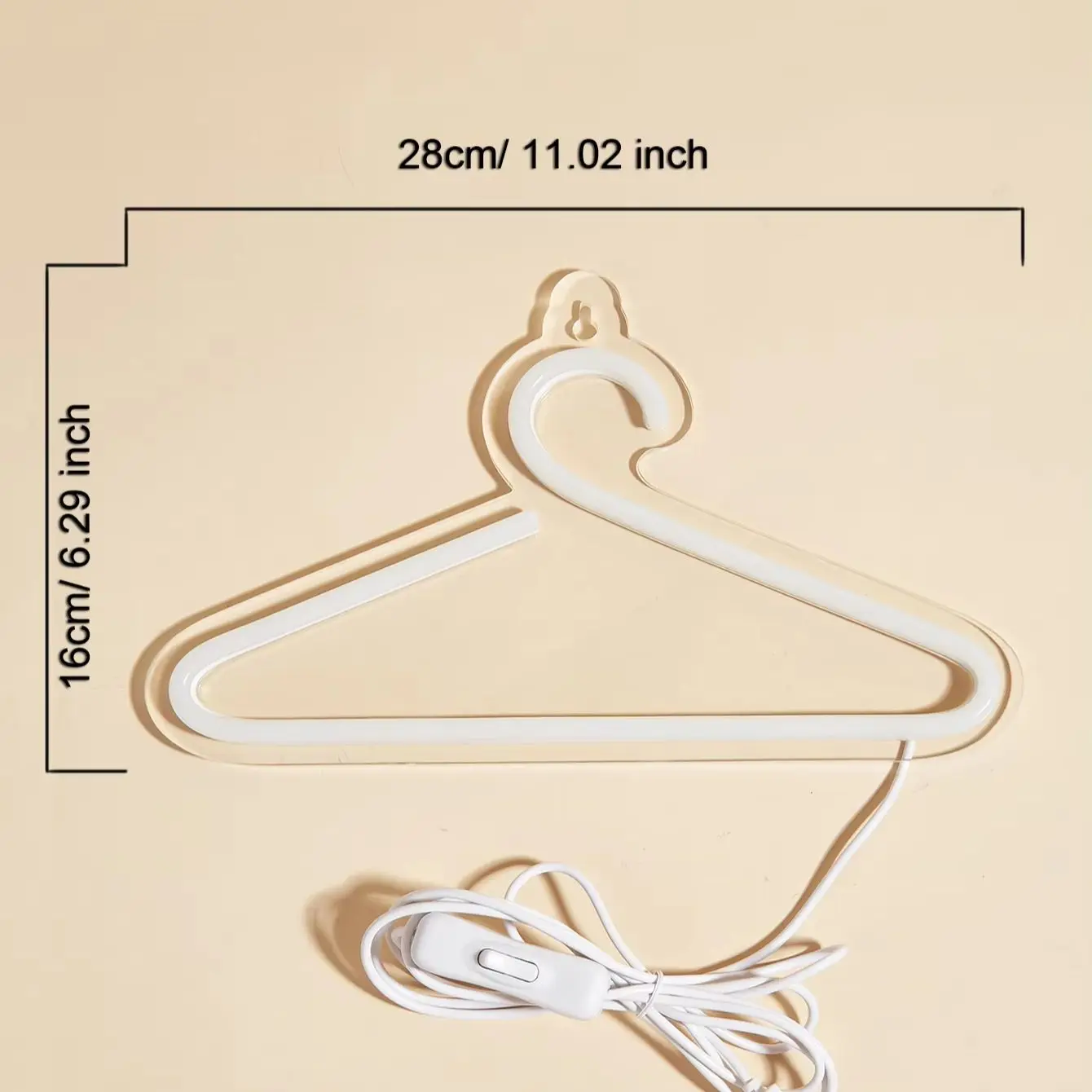 Chi-buy LED Neon clothes hanger USB Powered Neon Signs Night Light 3D Wall Art Bedroom Living Room Decor Lamp Signs
