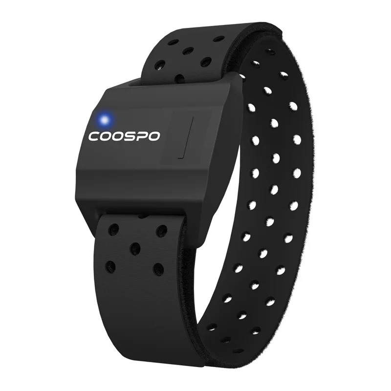 

COOSPO HW706 Heart Rate Monitor Armband Soft Comfortable Waterproof Compatible with Bluetooth & ANT+ for Bike Trainers