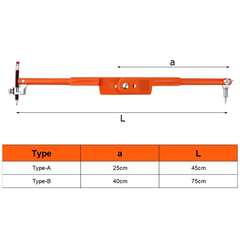 Professional Woodworking Pencil Compasses Line Marking Gauge Adjustable Dividers For Marking Scriber Compass Carpenter Tools