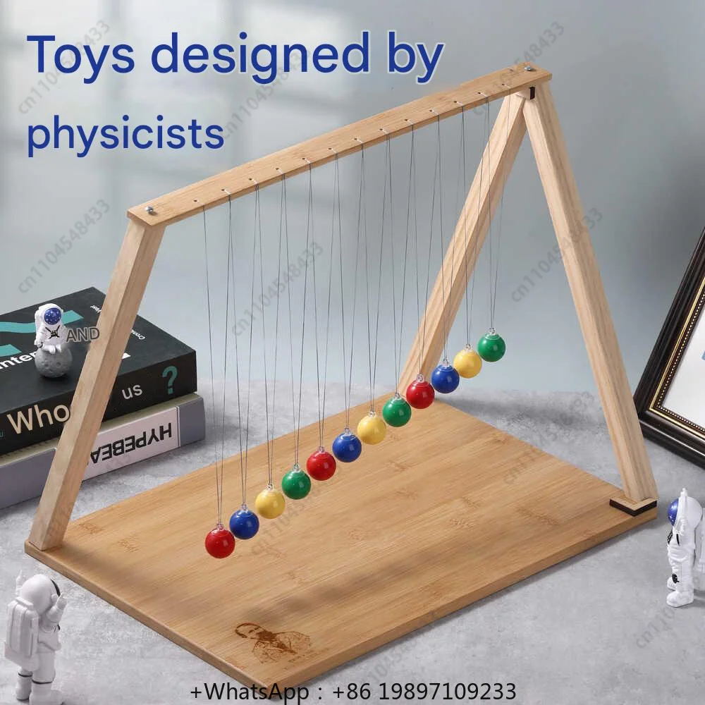 Serpentine Pendulum Simple Pendulum Wave Experiment Newton Pendulum Teaching Aids 12 Balls Physics Science Children's Toys Gift view 2