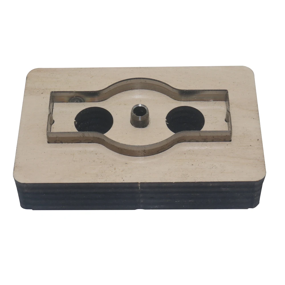 Square towel buckle knife mold leather square towel retro Amis khaki decorative Handmade leather DIY cutting template tool