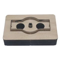 Square towel buckle knife mold leather square towel retro Amis khaki decorative Handmade leather DIY cutting template tool