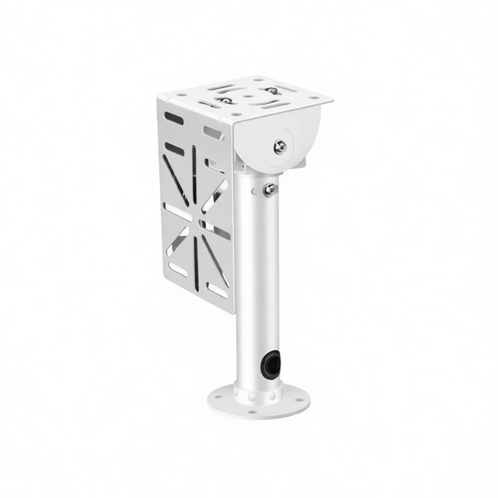 Metal Security Camera Pole Mount Bracket With Adjustable Plate Wall Extension Holder For CCTV Surveillance Cameras