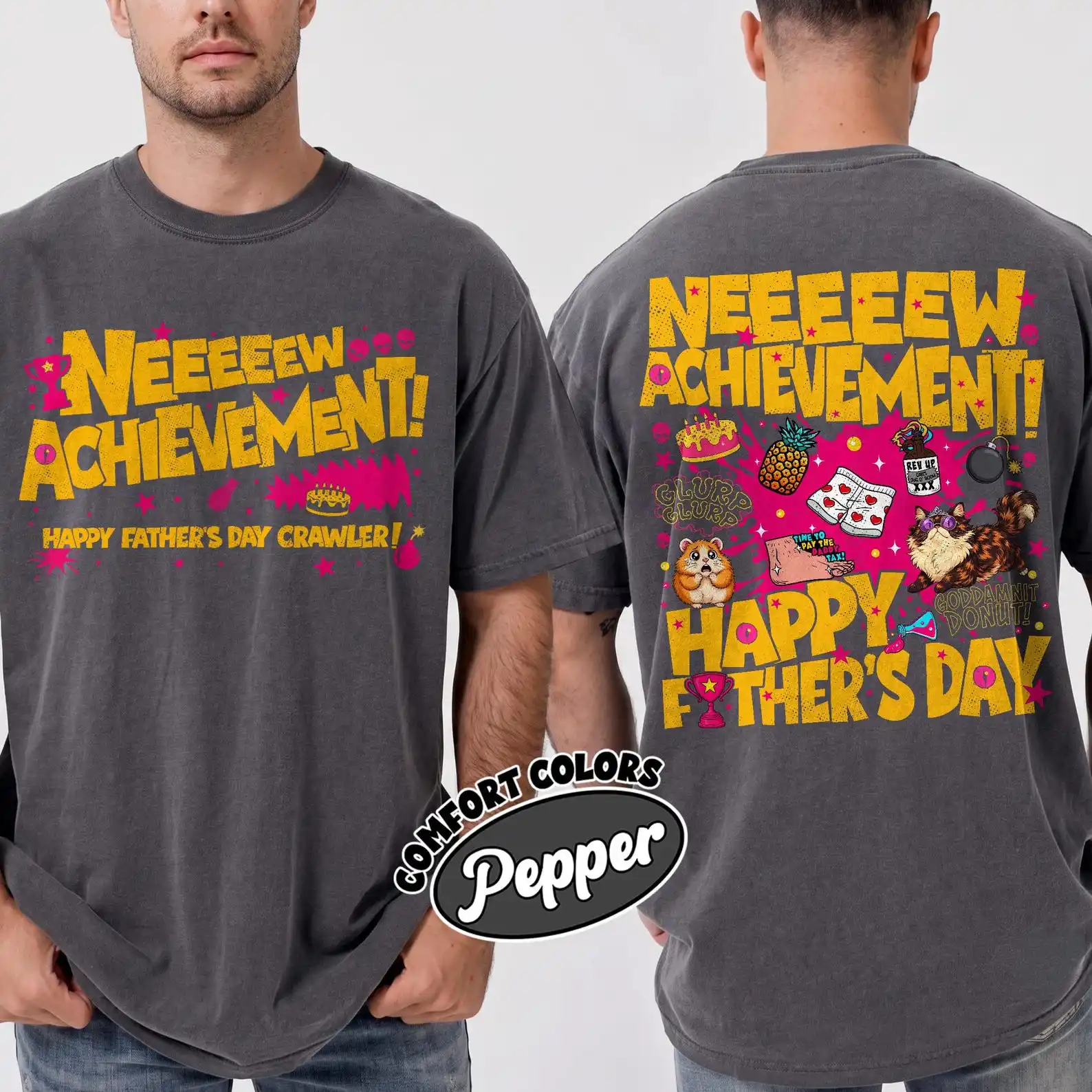 Dungeon Crawler Carl Fathers Day Shirt, LitRPG Dad Tee, Fantasy Gamer Booktok Gift, New Achievement Dad Birthday Gifts