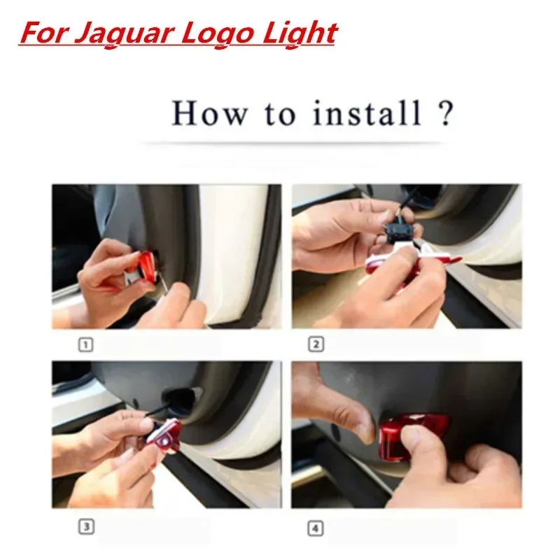 2Pcs Led Car Door Light Logo proiettore Laser per Jaguar XJ X350 X358 XK XKR X150 SType S tipo 2006 2007 2008 accessori Tuning