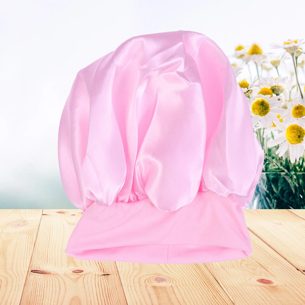 High Elastic Headband Satin Sleep Bonnet Sleeping Wide Side Broadside Miss