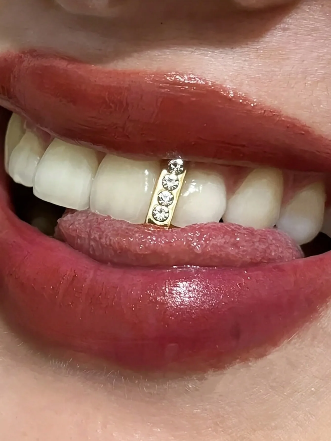 1Set Of Punk Hollowed-Out DIY Jewelry Denture Decorations, Men's And Women's Party Gifts, Wearable