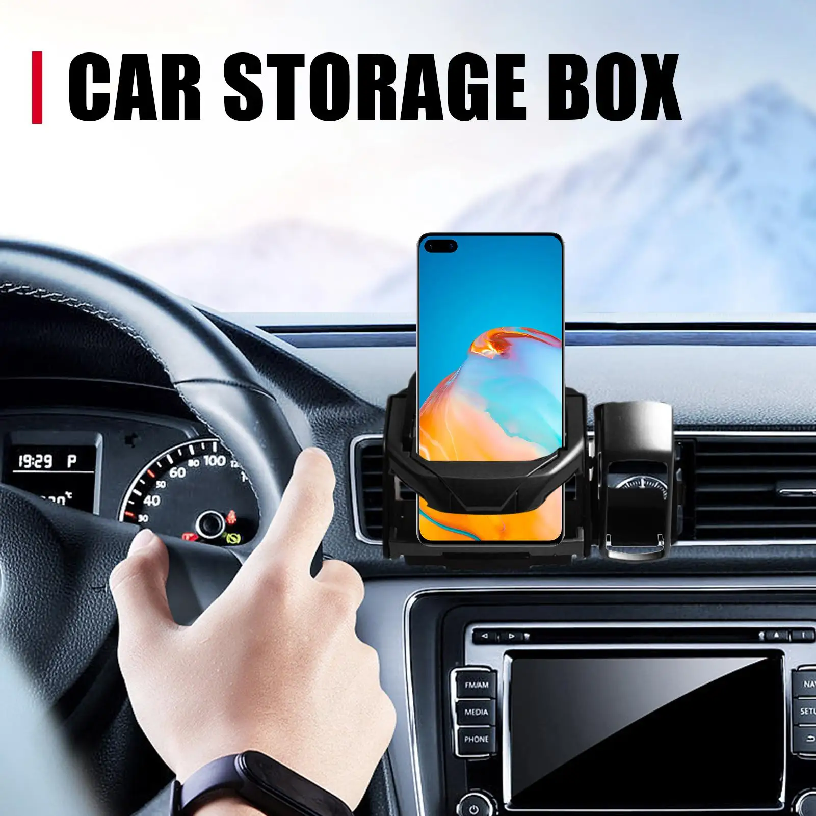 حامل أكواب السيارة لتنفيس الهواء، حامل أكواب متعدد الوظائف قابل للتعديل، حامل مشروبات سهل الاستخدام، منظم زجاجة مقاومة للاهتراء