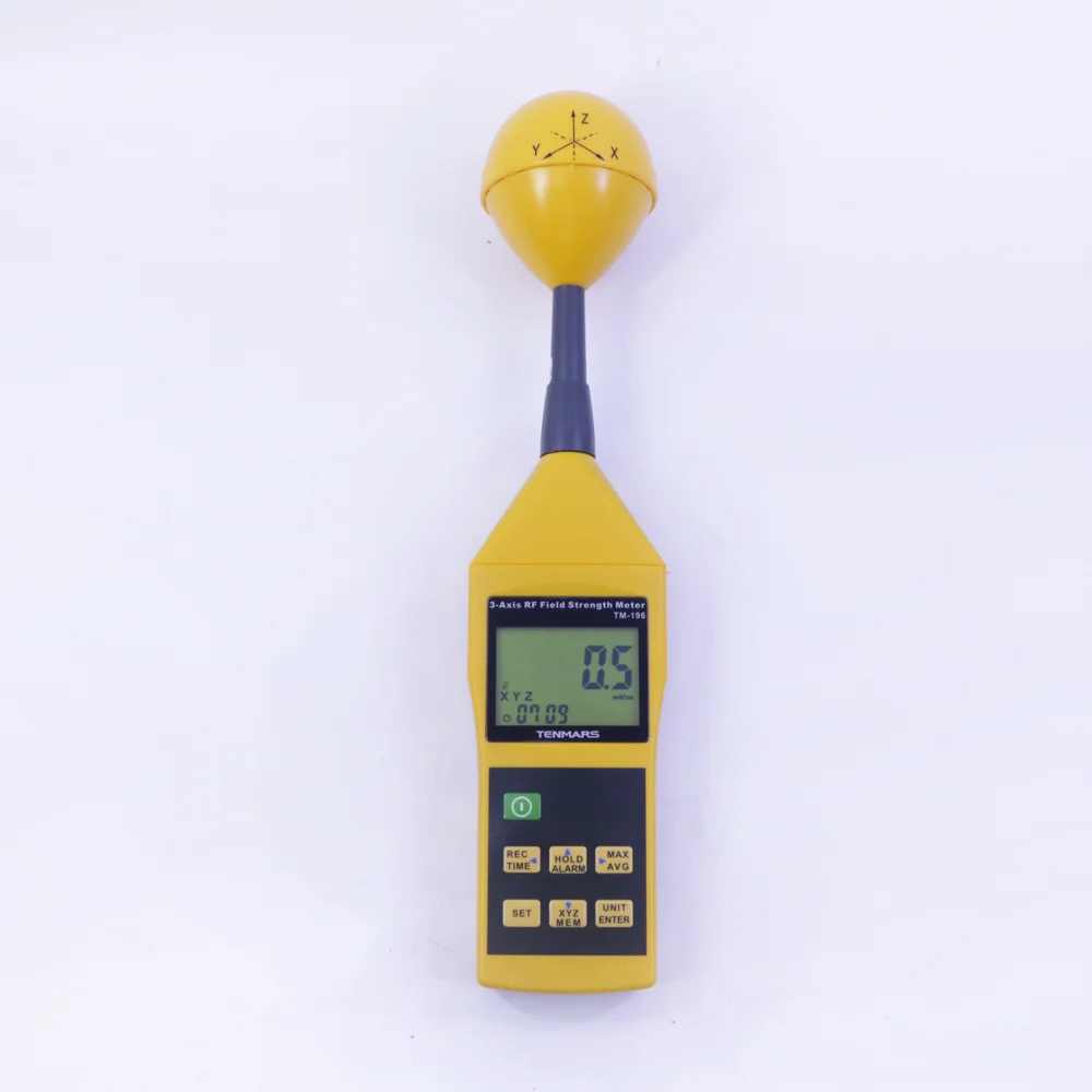 New Tenmars TM-196 3 Axis Electromagnetic Field Strength Meter Measurement range 38 mV ~ 20 V/m