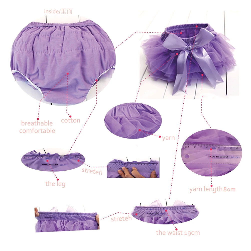 

Gray Tutu Skirt Baby Girl Satin Elastic Waistband Photoshoot Cake Smash Newborn Toddler Dresses Easy Wash Tulle Layers