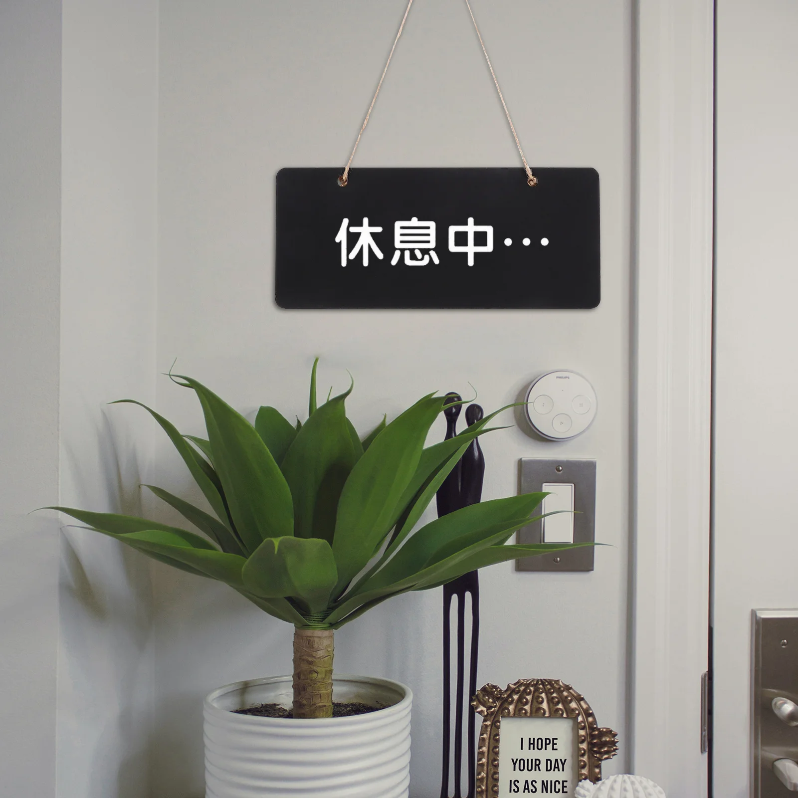 10 قطعة علامات السبورة الخشبية الصغيرة المعلقة لوحات الرسائل باب جدار مذكرة عرض معلقة السبورة سبورة صغيرة #1